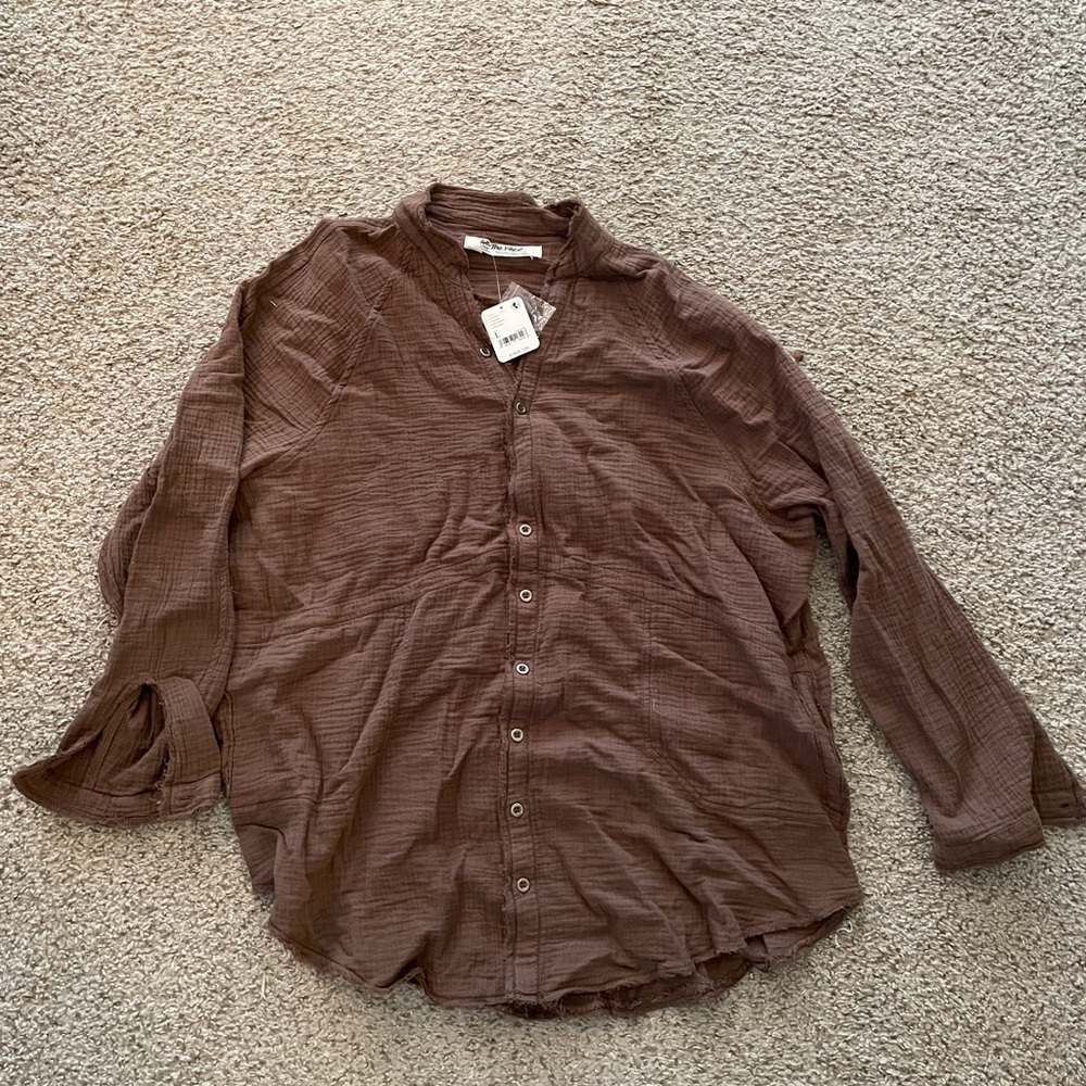 We the Free (Free People) brown button top